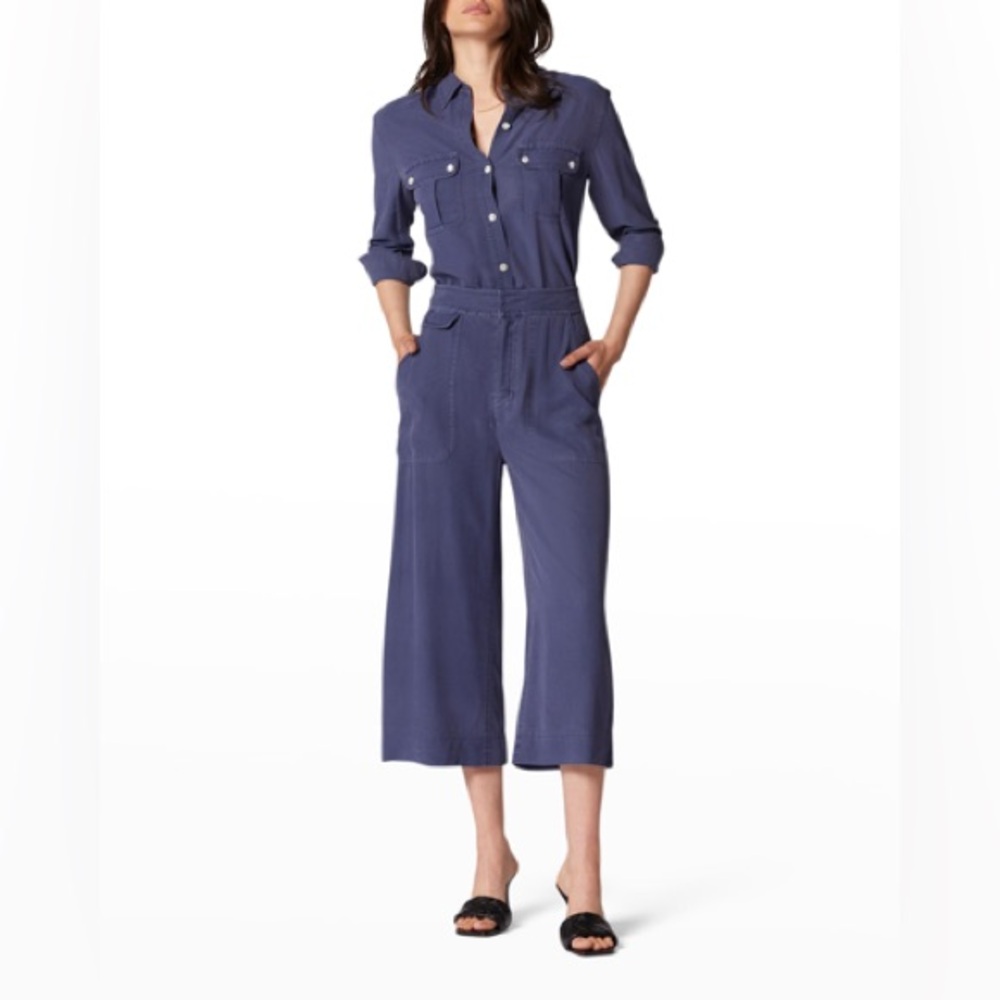 Equipment‎ Quinne Shirt and Danie silk cropped trousers SET small/ 6